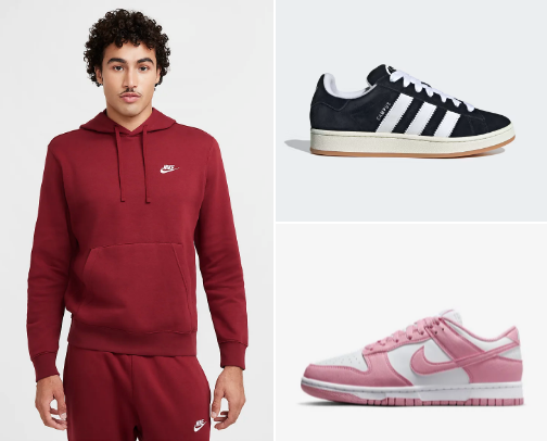 Sport-every day clothes and shoes cover photo collage