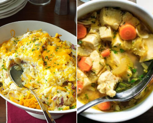 College healthy meals cover photo collage