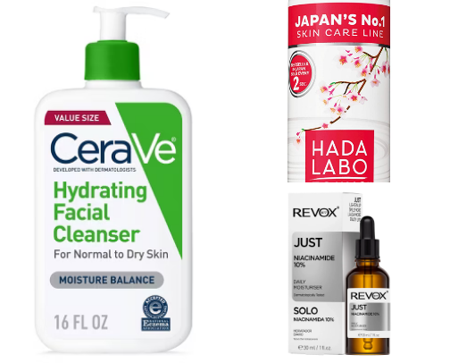 Skincare for dry skin type🧖🏻‍♀️ cover photo collage