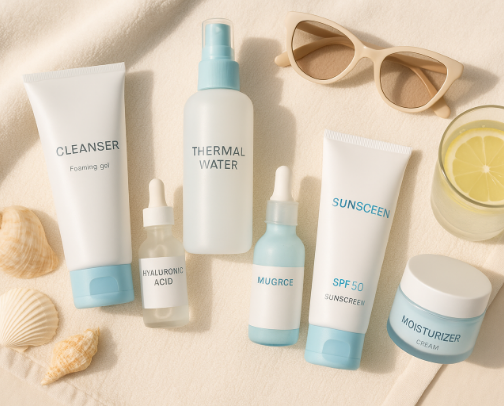 Summer skincare routine: Light, fresh and protected complexion ☀️ cover photo collage