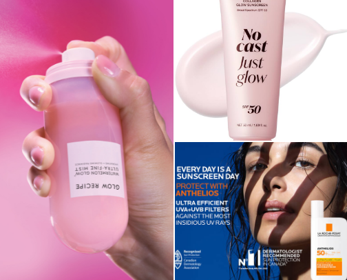 Skin care cover photo collage