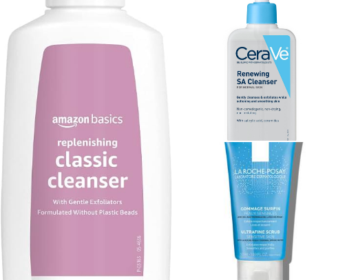 Top 10 Exfoliating Face Washes That Are Gentle Enough to Use Regularly cover photo collage