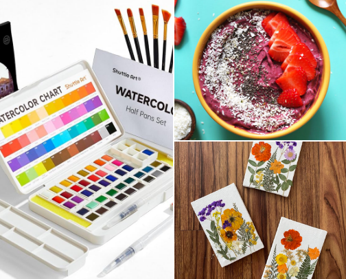 Hobbies To Romanticize Life 🎨🏃‍♀️✨ cover photo collage