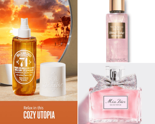 Body mist&Perfumes👃🌸🌊 cover photo collage