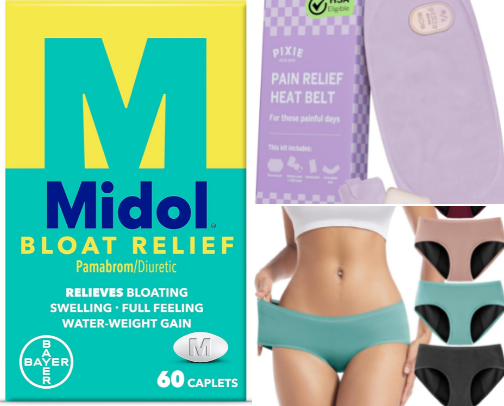 PMS necessities cover photo collage