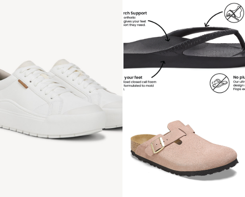 The best shoes for 40s and older cover photo collage