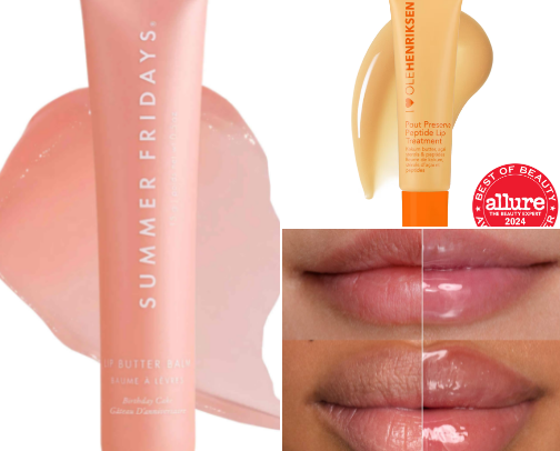 Luscious lips cover photo collage
