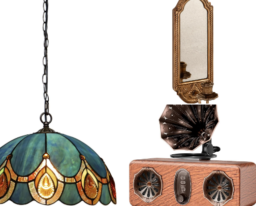 Vintage Style Amazon Home Finds cover photo collage