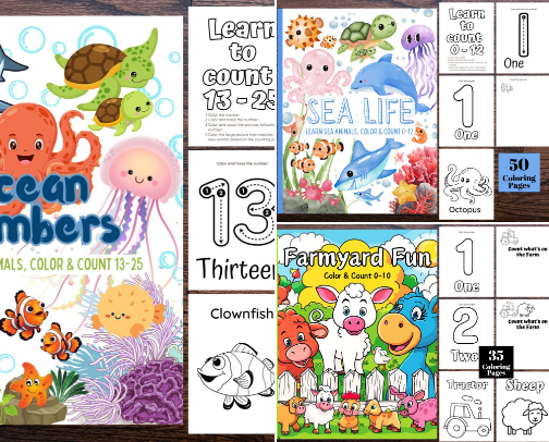 Little Artists’ Coloring Adventures cover photo collage