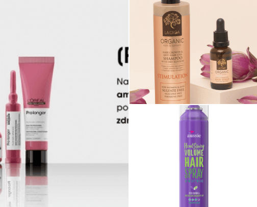 Hair care cover photo collage
