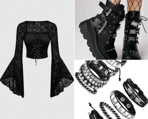 Goth Clothing cover photo collage
