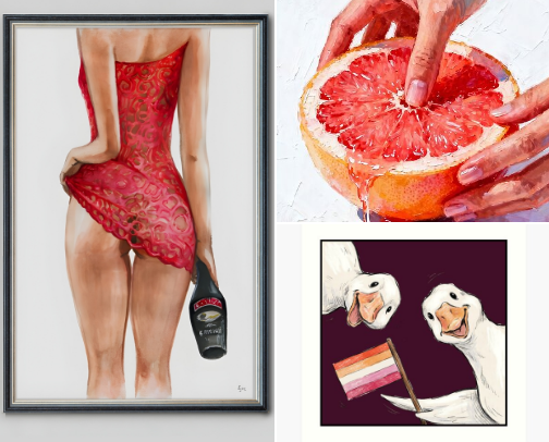 Lesbian Wall Art cover photo collage