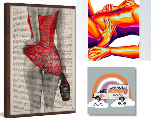 Lesbian Wall Art cover photo collage