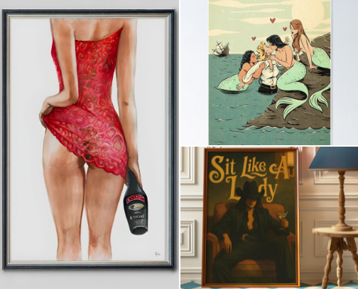 Lesbian Wall Art cover photo collage