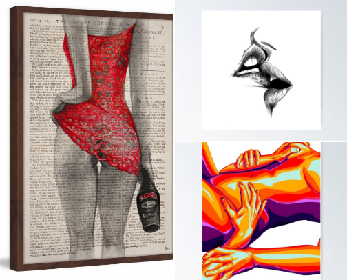 Lesbian Wall Art cover photo collage