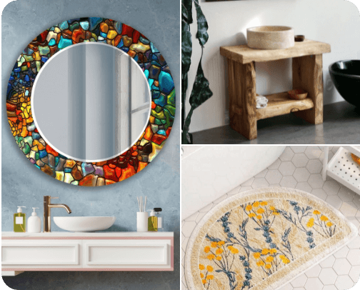 dreamy bathroom cover photo collage