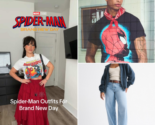 Spiderman Outfits 🕷️🕸️❤️💙 cover photo collage