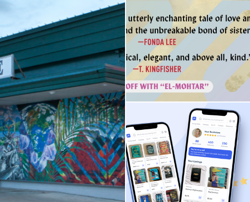 Favorite places to buy books cover photo collage