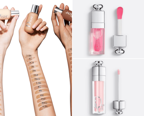 DIOR products cover photo collage