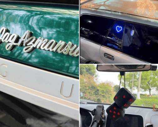 Stand Out on the Road: Unique Car Accessories for a Personalized Look! cover photo collage