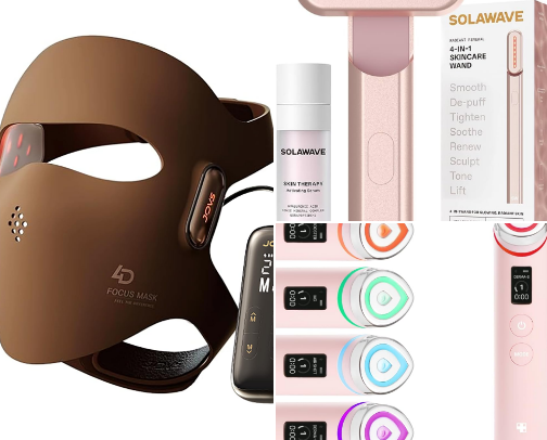Anti-Aging Skincare Devices for Over-40 Glow cover photo collage