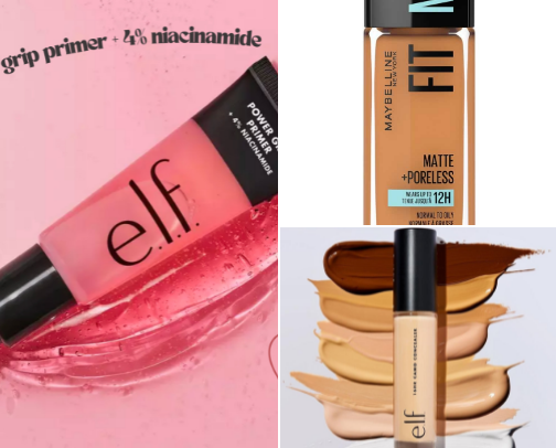 Full Face- affordable makeup cover photo collage