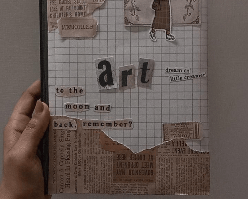 Sketchbooks cover photo collage