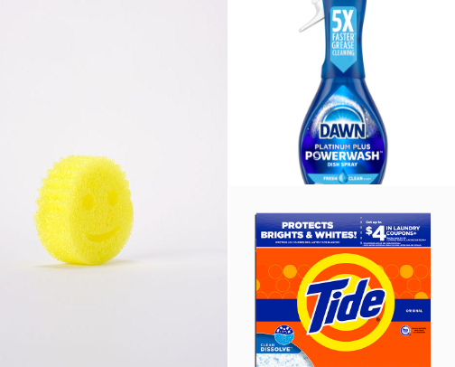 Household essentials cover photo collage