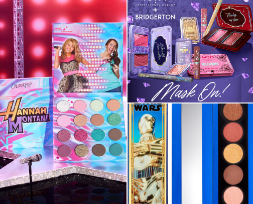 Beauty make-up products in collab with movies and tv shows cover photo collage