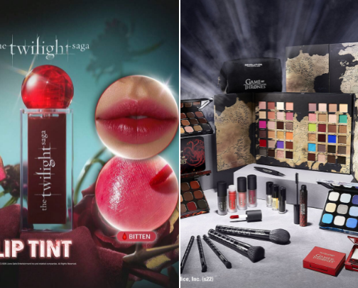 Beauty make-up products in collab with movies and tv shows cover photo collage
