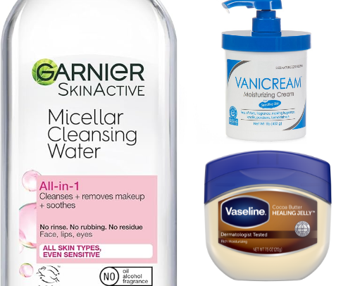 My favorite skin care products cover photo collage