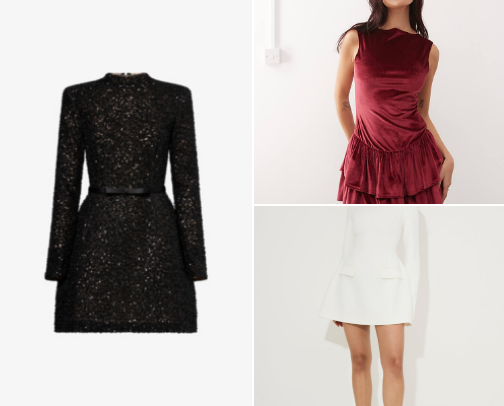 Gorgeous party dresses cover photo collage