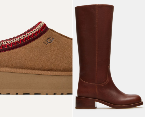Fall shoes cover photo collage