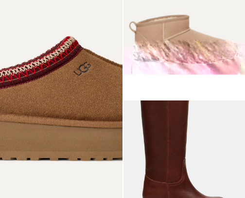 Fall shoes cover photo collage