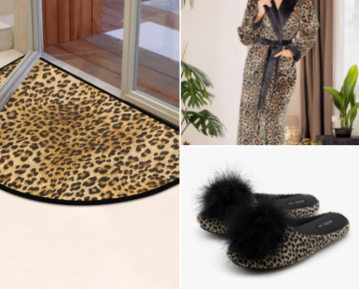 Leopard Print Home Finds & Obsessions cover photo collage