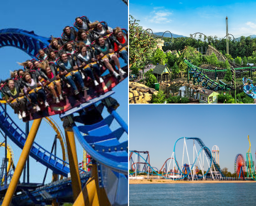 Iconic Theme Parks Across the U.S. cover photo collage