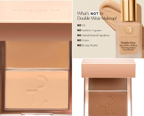Mature skin makeup cover photo collage
