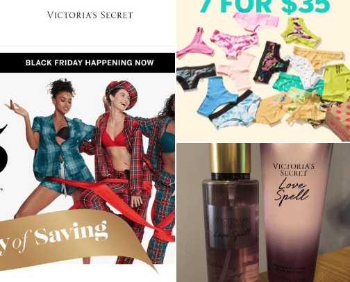 Holiday Deals at Victoria's Secret cover photo collage