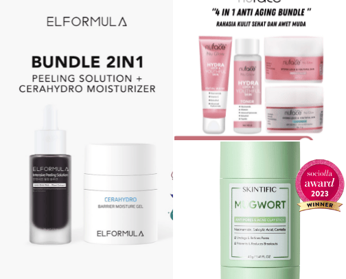 Skincare cover photo collage