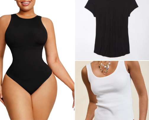 13 Basics ( tops)That Go With Any Pants
​🤍,Flattering Tops That Make Getting Dressed Effortless✅😍 cover photo collage