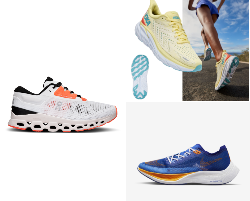 Run with Purpose: Running Shoes for Athletes and Sports Enthusiasts cover photo collage