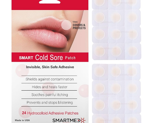 Smart cold sore patch cover photo collage