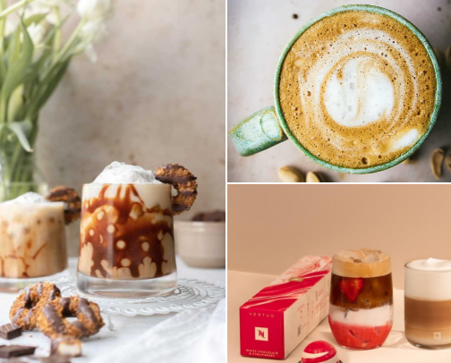 What I’m making with my Nespresso this month! cover photo collage