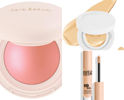 Sensitive skin makeup cover photo collage