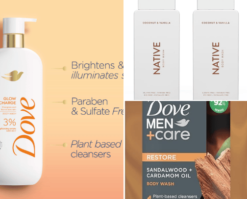 Body Washes🛁🧴Men and Women🚿 cover photo collage
