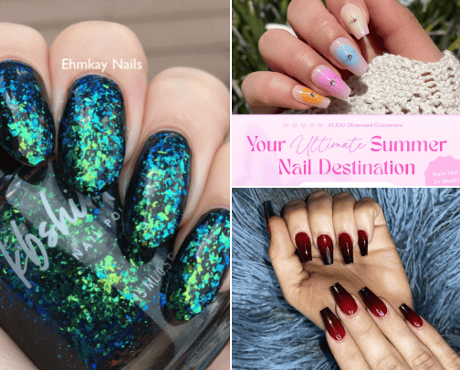 Nails cover photo collage