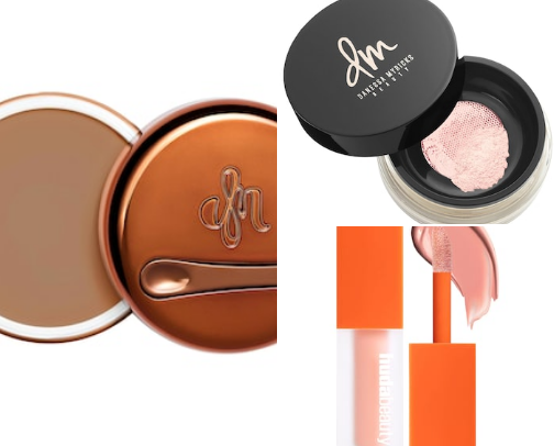 Beauty products for mature skin cover photo collage