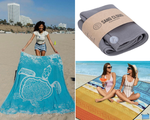 Beach essentials ⛱️ cover photo collage