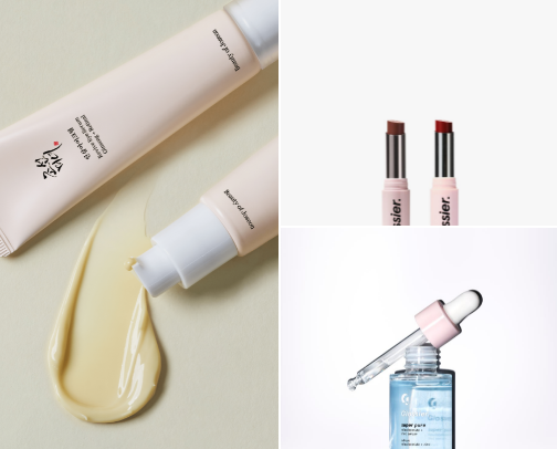 minimal skincare & beauty recs ☆⋆｡𖦹°‧ cover photo collage