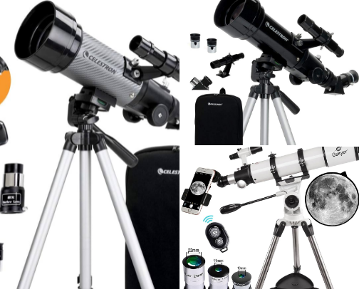 HE PERFECT ALL-IN-ONE TELESCOPE KIT cover photo collage